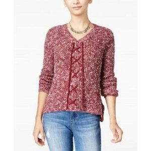 Oh MG Burgandy Red Sweater 121l5pb4